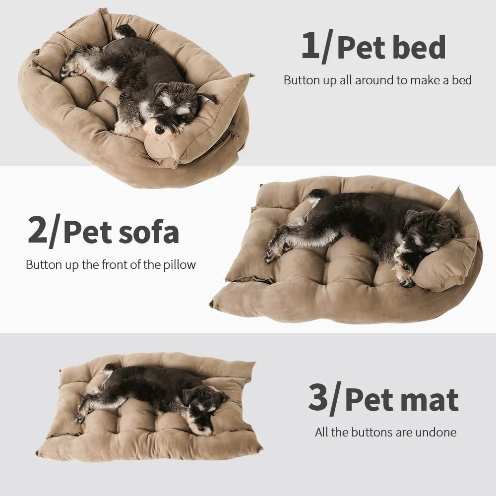 SnuggleNest™ 3-in-1 Cozy Pet Bed